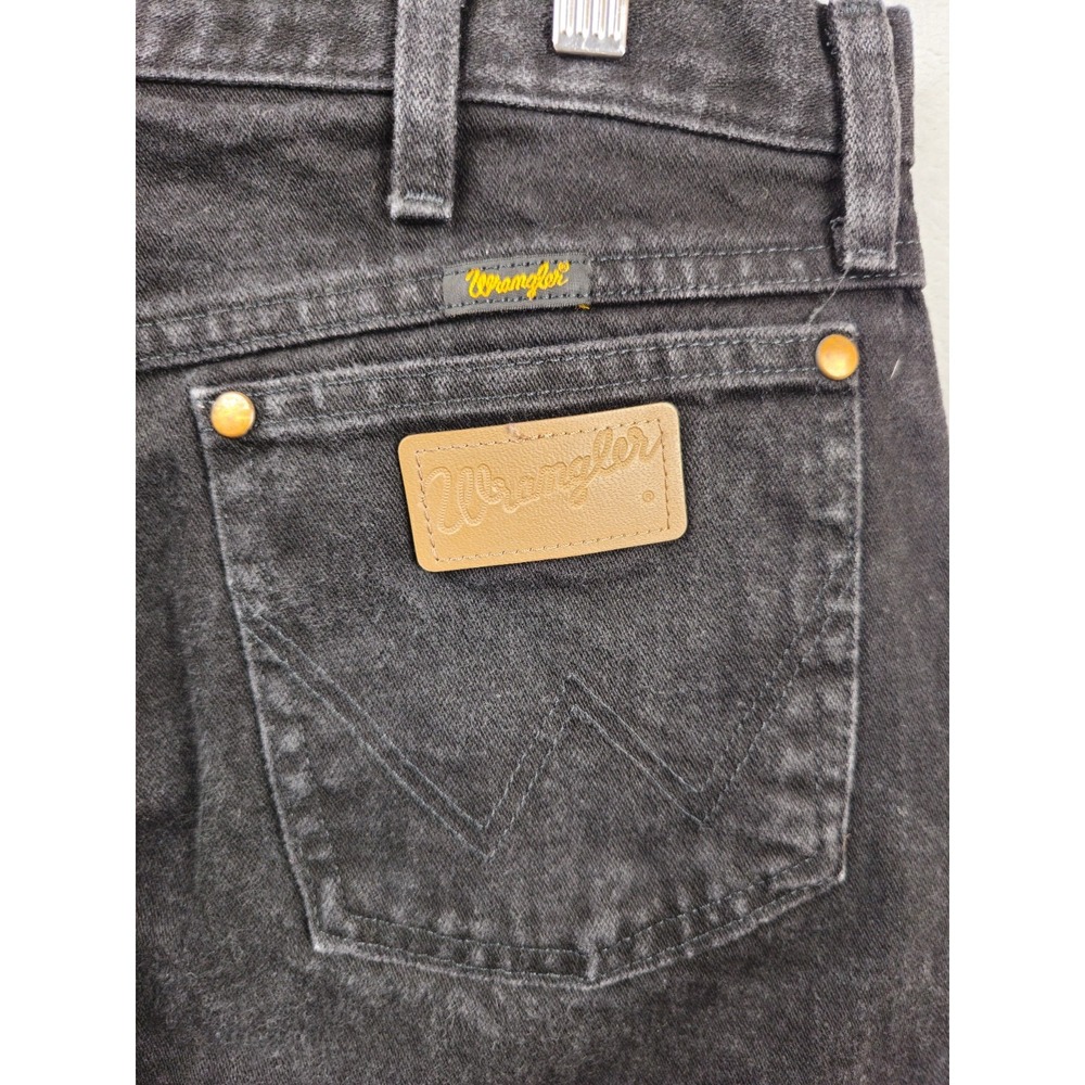 Wrangler Jeans Mens 34x31.5 Black Cowboy‎ Cut Western Denim 13MWZWK - Picture 5 of 6